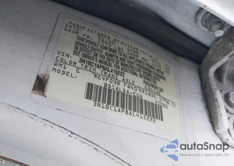 2010 Nissan Versa 1.8S from USA, damaged, VIN 3N1BC1AP8AL415222